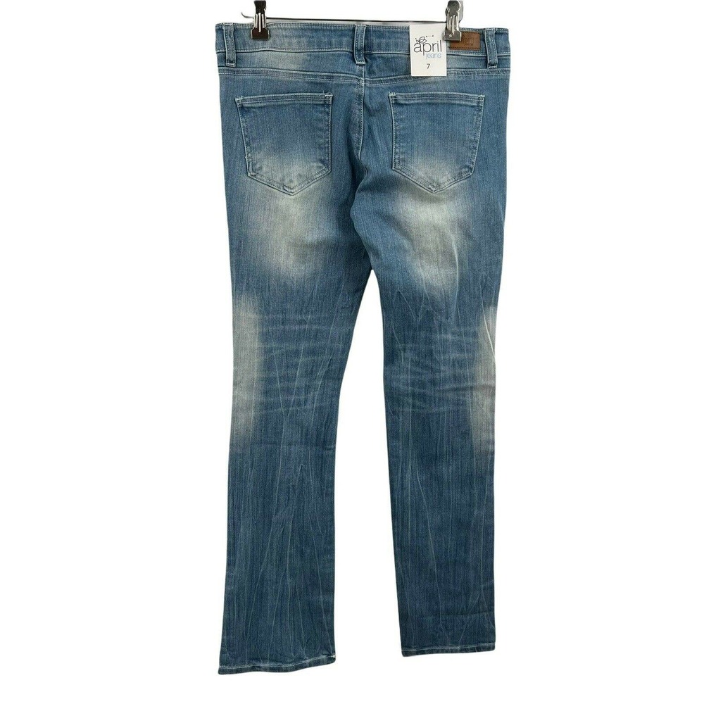 April Bootcut Jean Distressed‎ Size 7 New - Picture 3 of 6
